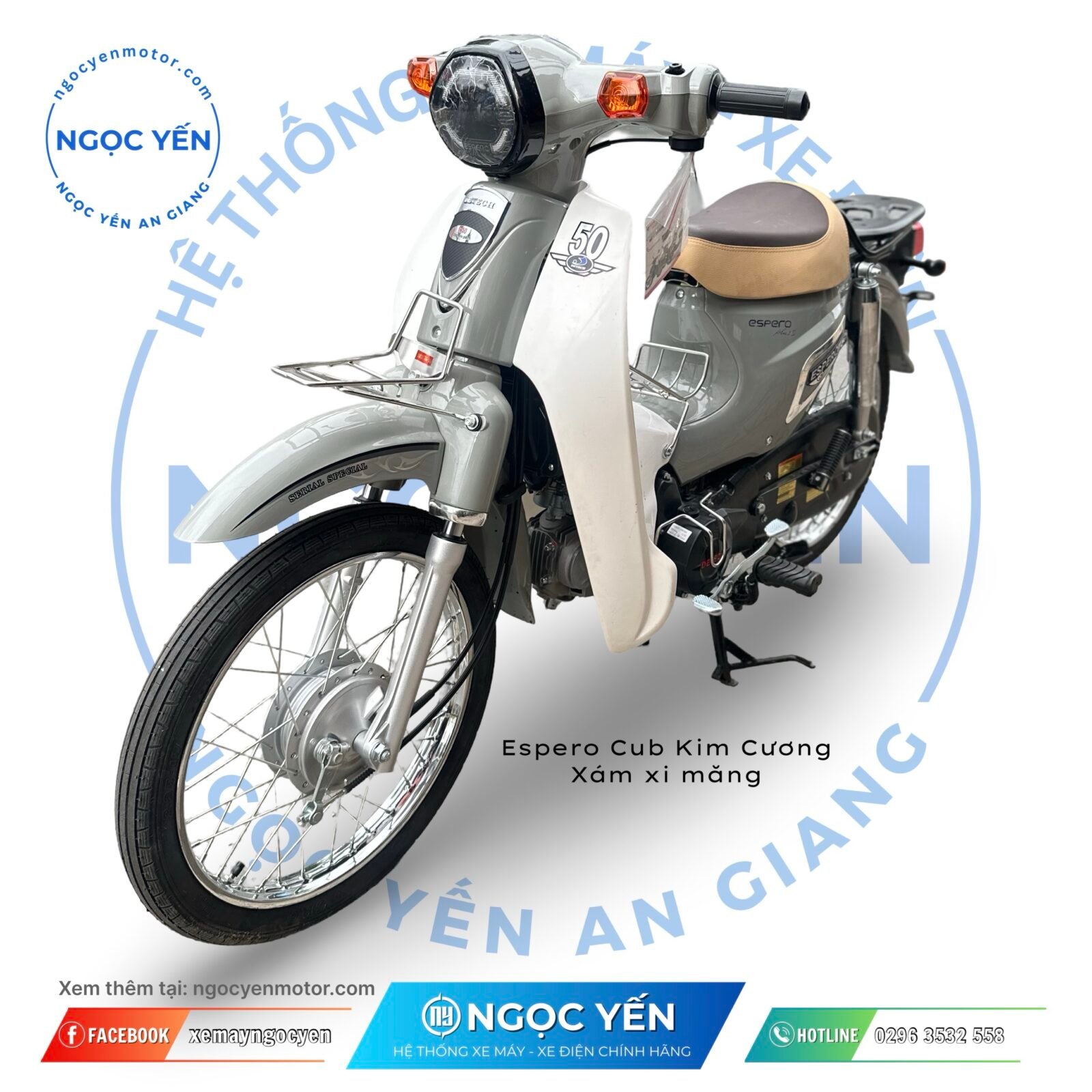 Xe máy 50cc Cub Kim Cương - Detech Espero Plus 2 - Ảnh 11