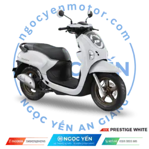 Xe máy Honda Scoopy trắng mới 2025 & 2026, kiểu dáng thời trang, phù hợp di chuyển hàng ngày.
