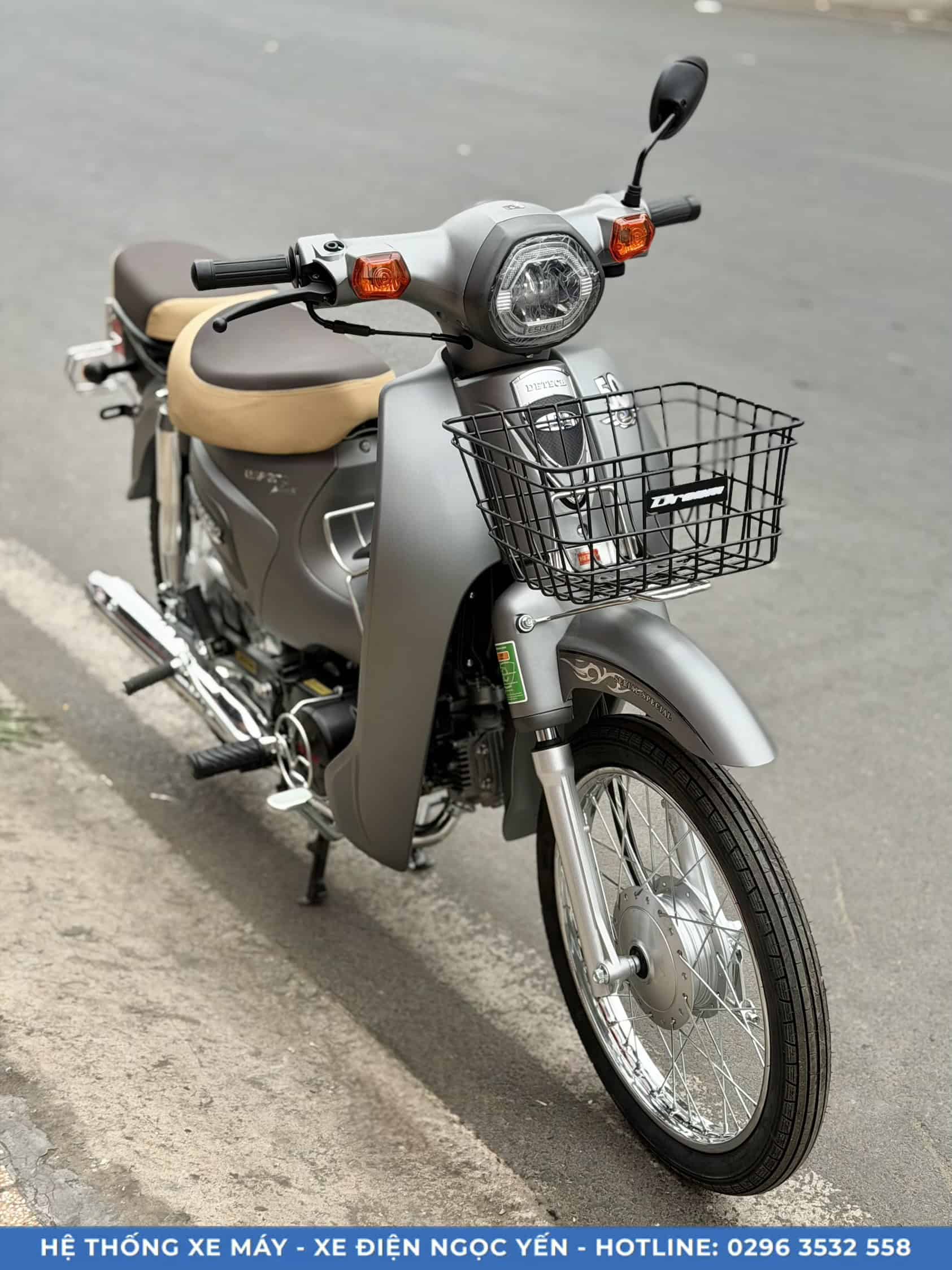 Xe máy 50cc Detech Espero Cub Kim Cương, mẫu xe nhỏ gọn phù hợp di chuyển hàng ngày.