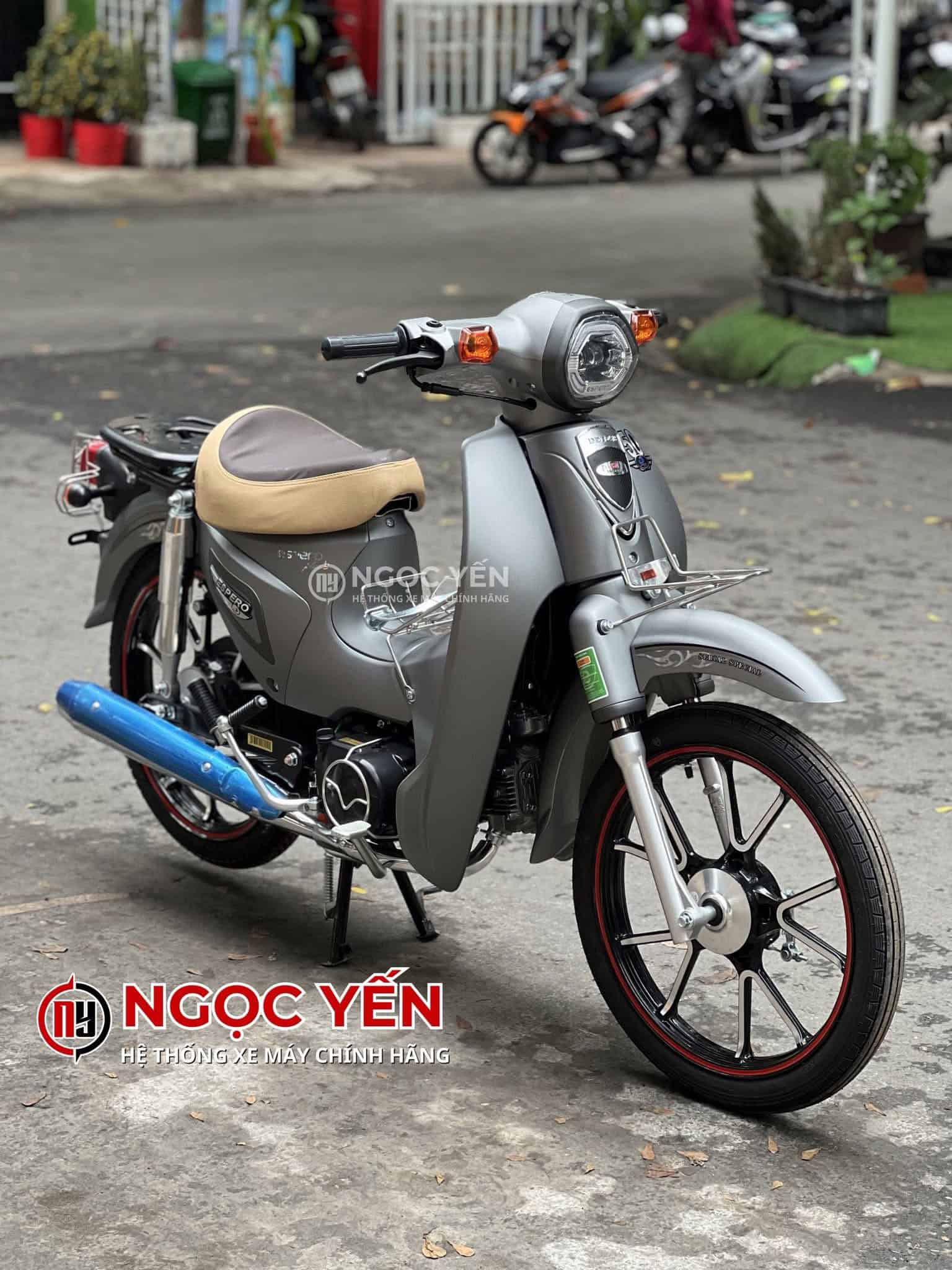Xe máy 50cc Detech Espero Cub Kim Cương, kiểu dáng nhỏ gọn, phù hợp di chuyển hàng ngày.