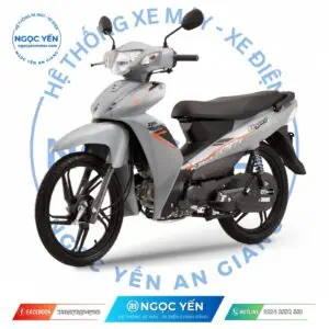 Xe máy 50cc SYM Elegant Sport màu xám, thiết kế thể thao, phù hợp di chuyển hàng ngày.