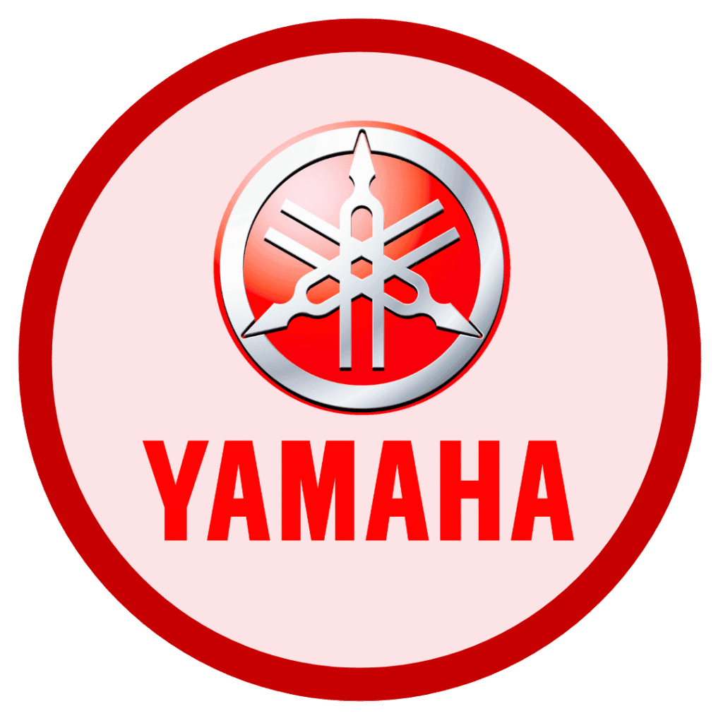 Hình ảnh logo Yamaha với biểu tượng đồng hồ.
