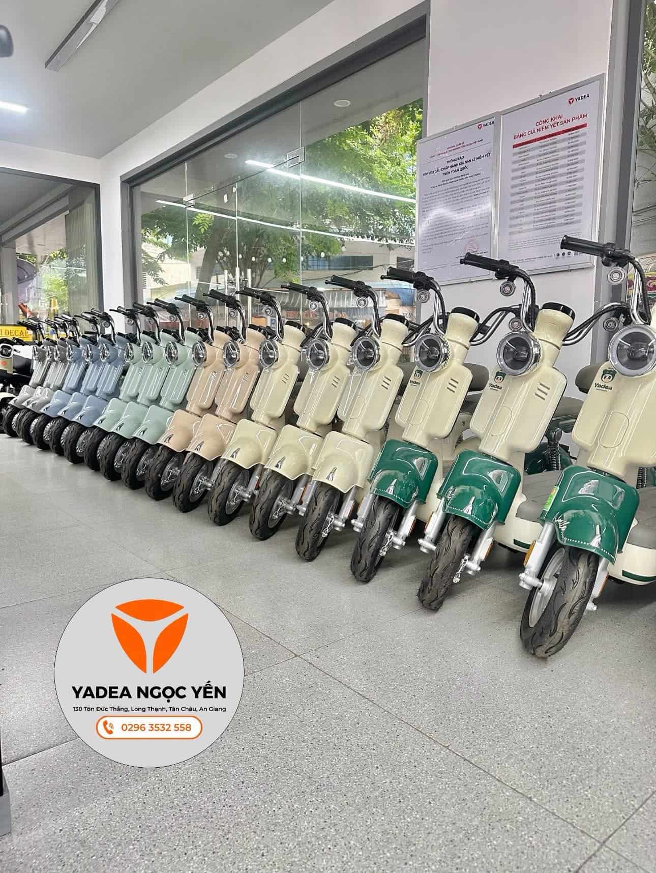 Xe đạp điện Yadea i8 mới, đa dạng màu sắc, phù hợp cho mọi lứa tuổi.