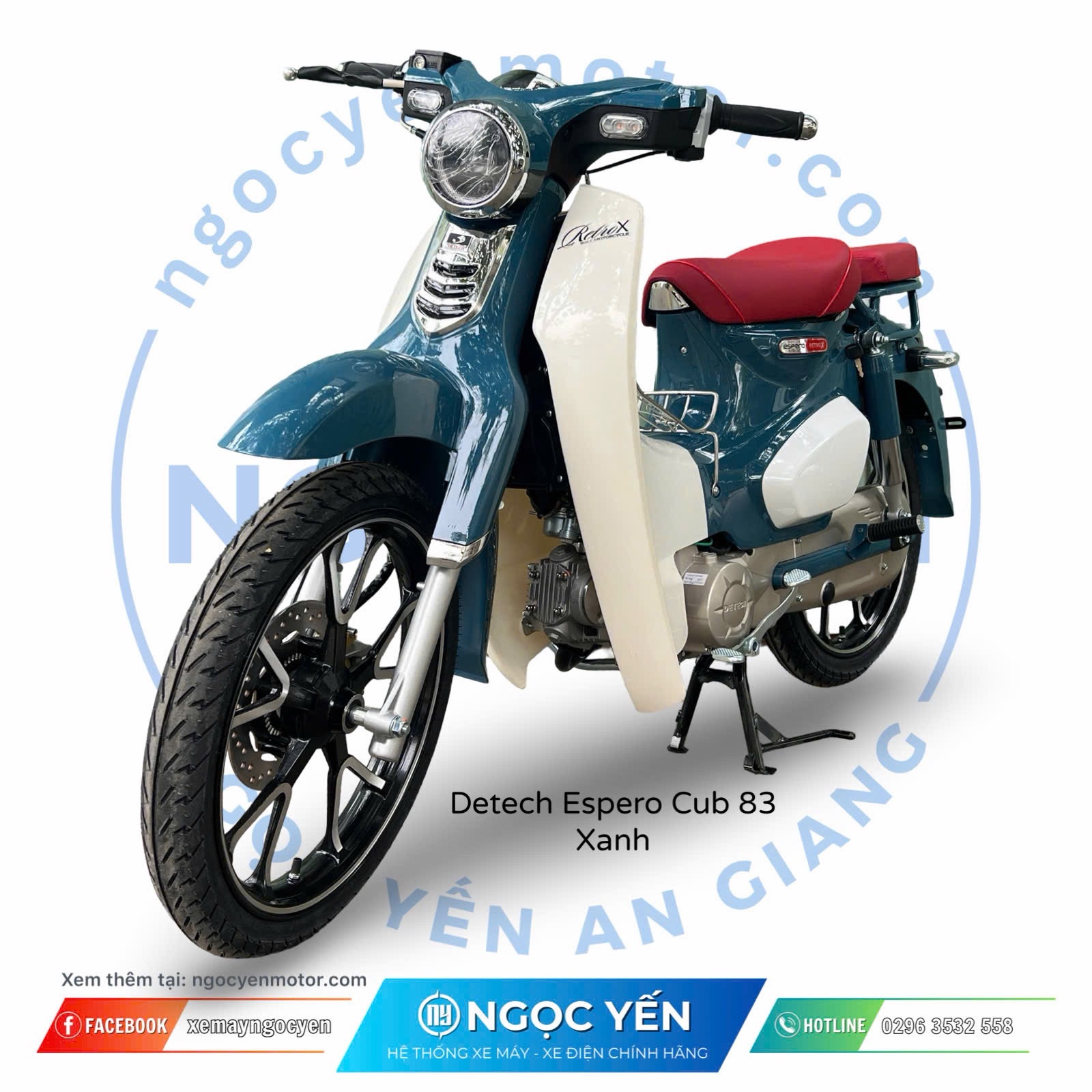Xe máy 50cc Detech Espero RetroX (Super Cub 83) - Ảnh 6