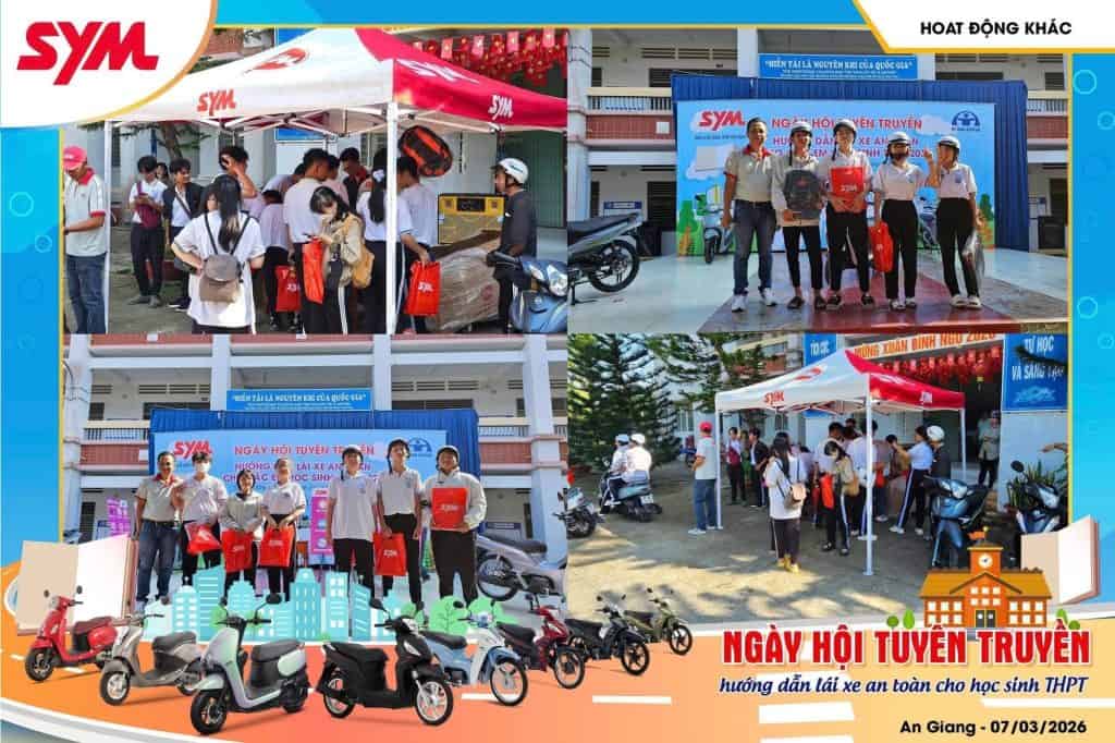 Hình ảnh các hoạt động tuyển sinh của SYM tại An Giang ngày 07/03/2023.
