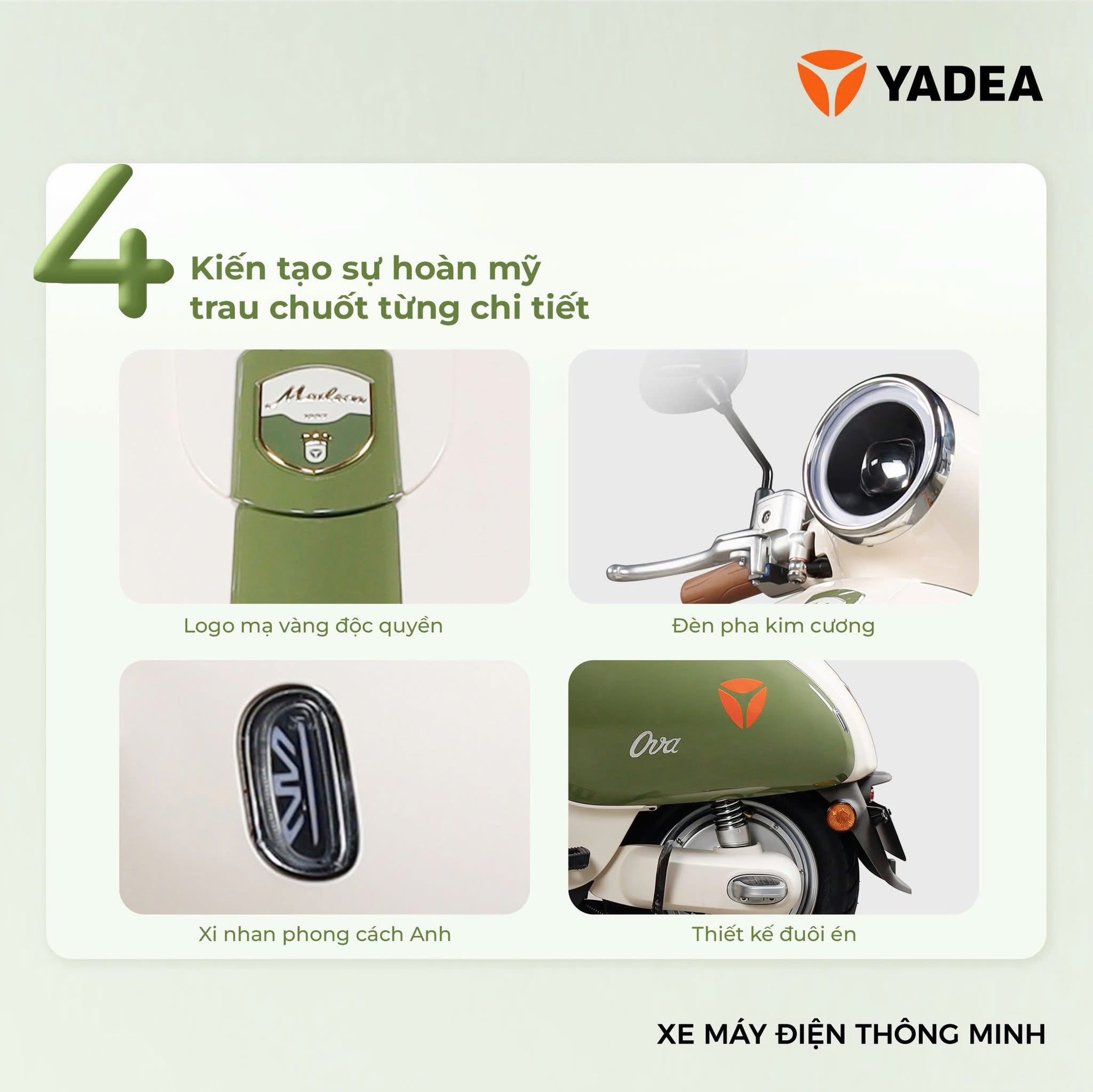 Xe điện Yadea Ova (Sắp về hàng) - Ảnh 9