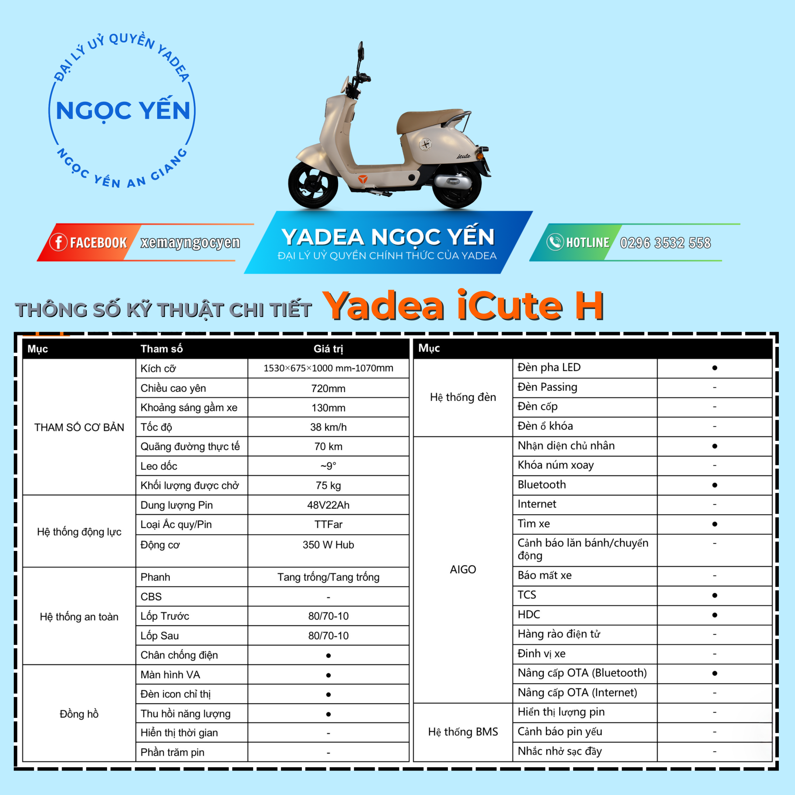 Xe đạp điện Yadea iCute H - Ảnh 13