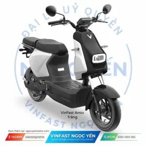 Xe điện VinFast Amio có bàn đạp, thiết kế nhỏ gọn phù hợp di chuyển trong thành phố.